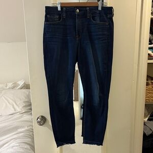 7 For All Mankind Deep Indigo Ankle Jeans
